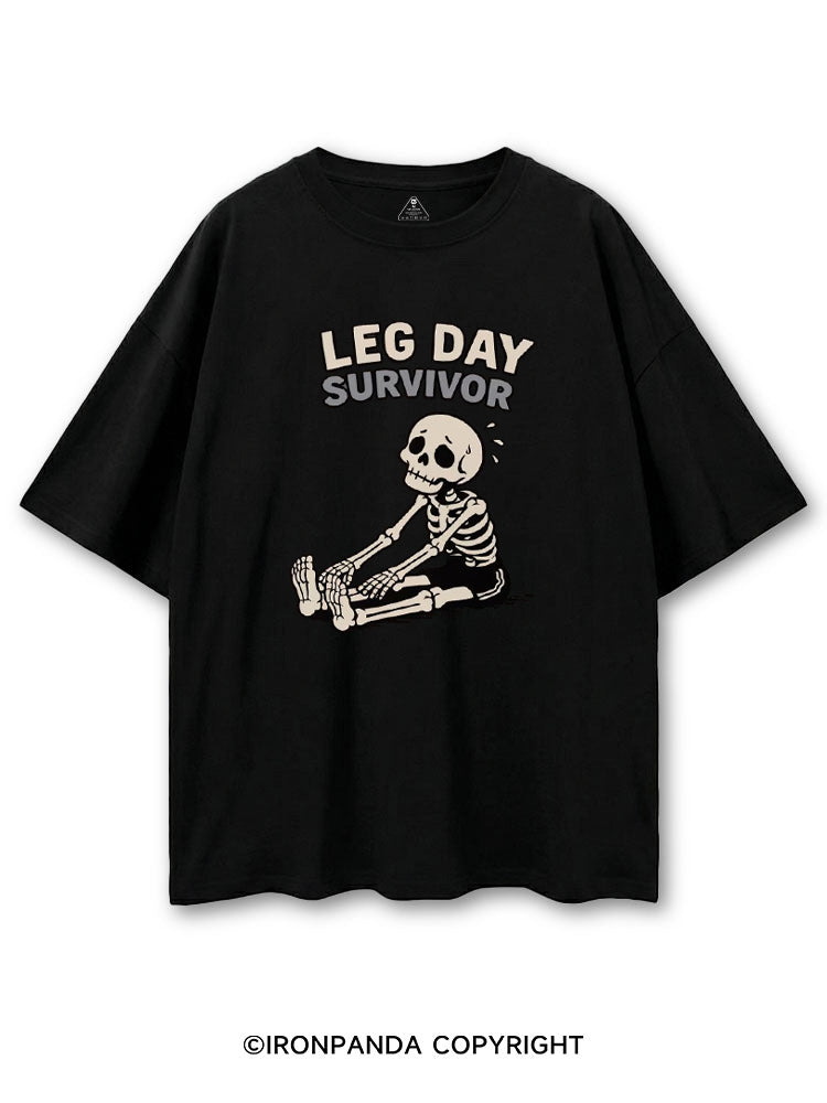 LEG DAY SURVIVOR SKELETON COTTON PUMP COVER