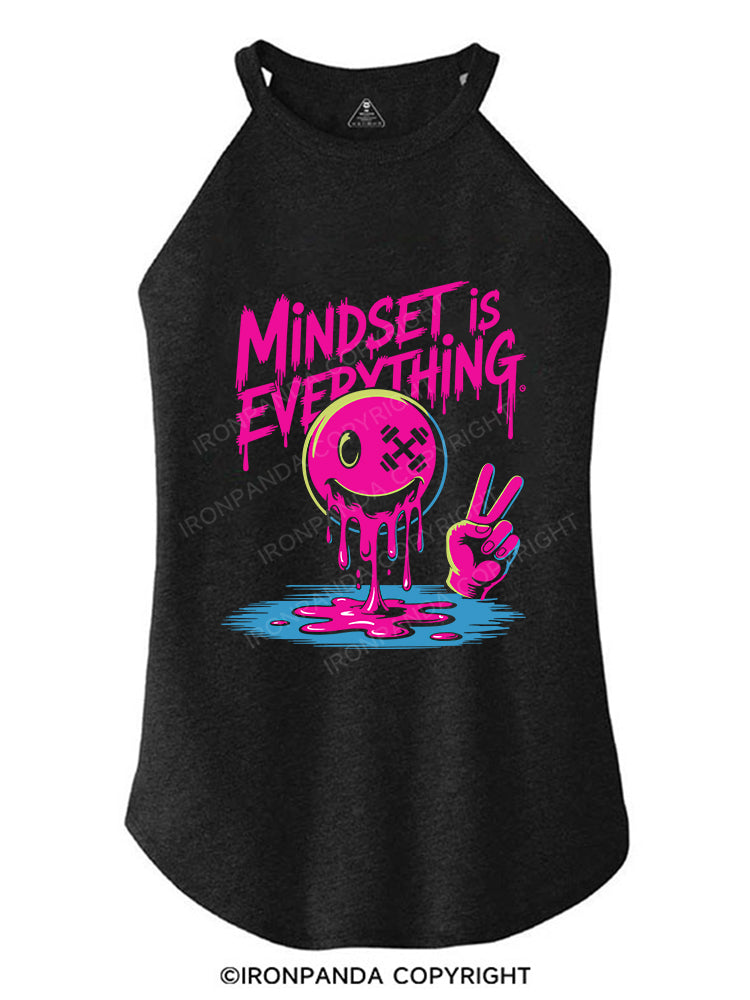 MINDSET IS EVERYTHING TRI ROCKER COTTON TANK