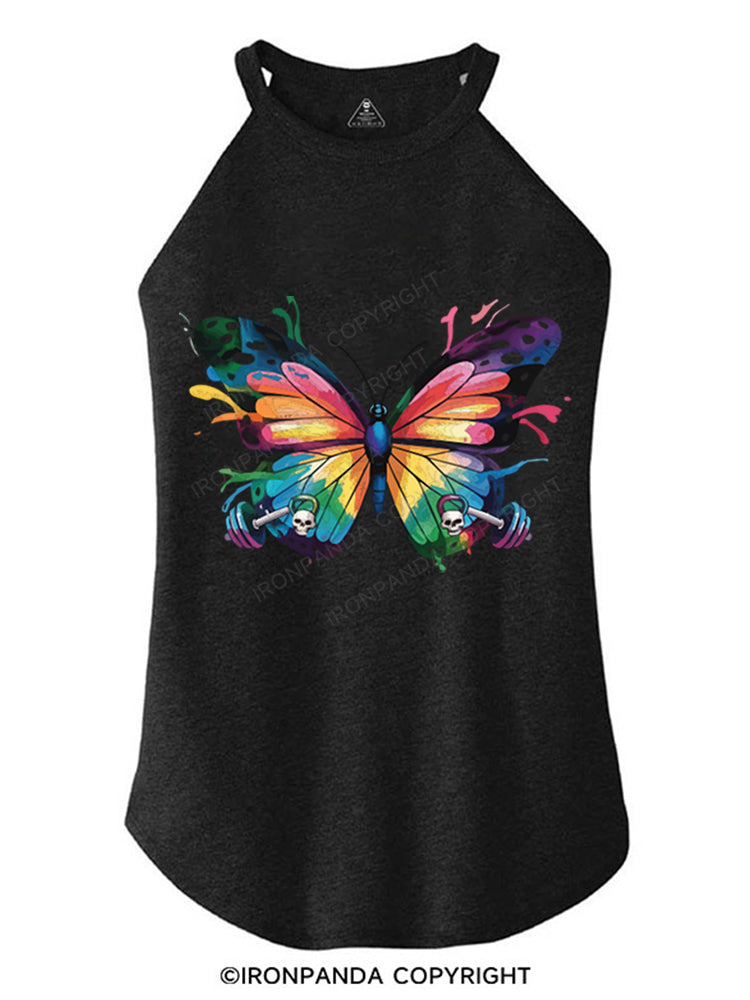 BUTTERFLY TRI ROCKER COTTON TANK