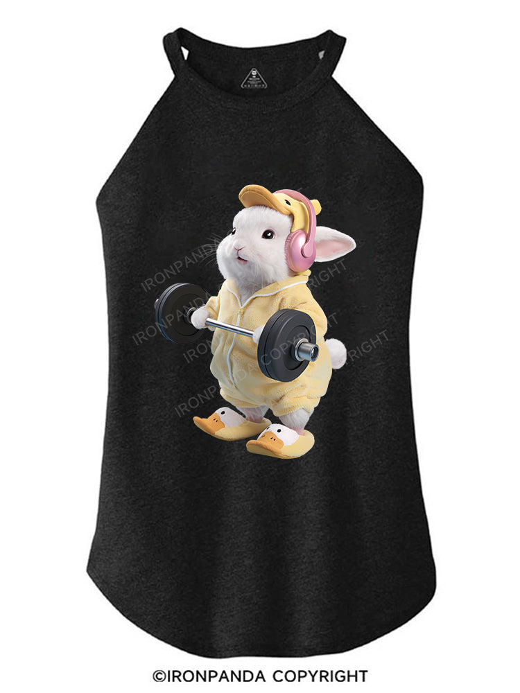 DEADLIFT? NO PROB-LOP! TRI ROCKER COTTON TANK