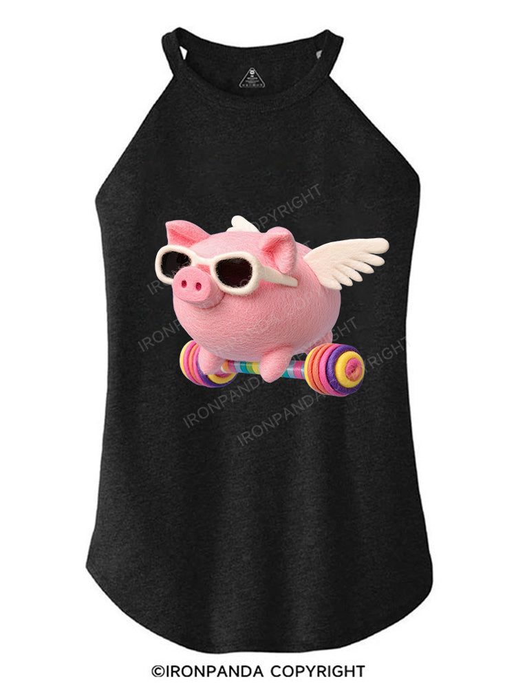 LIFT HIGH, FLY HIGHER TRI ROCKER COTTON TANK