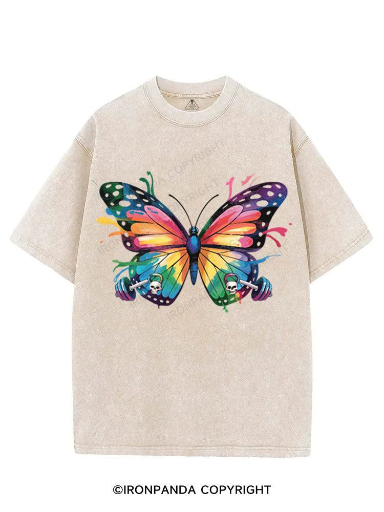 BUTTERFLY VINTAGE GYM SHIRT