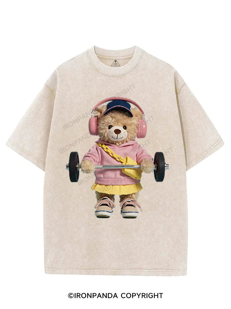 DEADLIFT WITH BEAR POWER VINTAGE GYM SHIRT