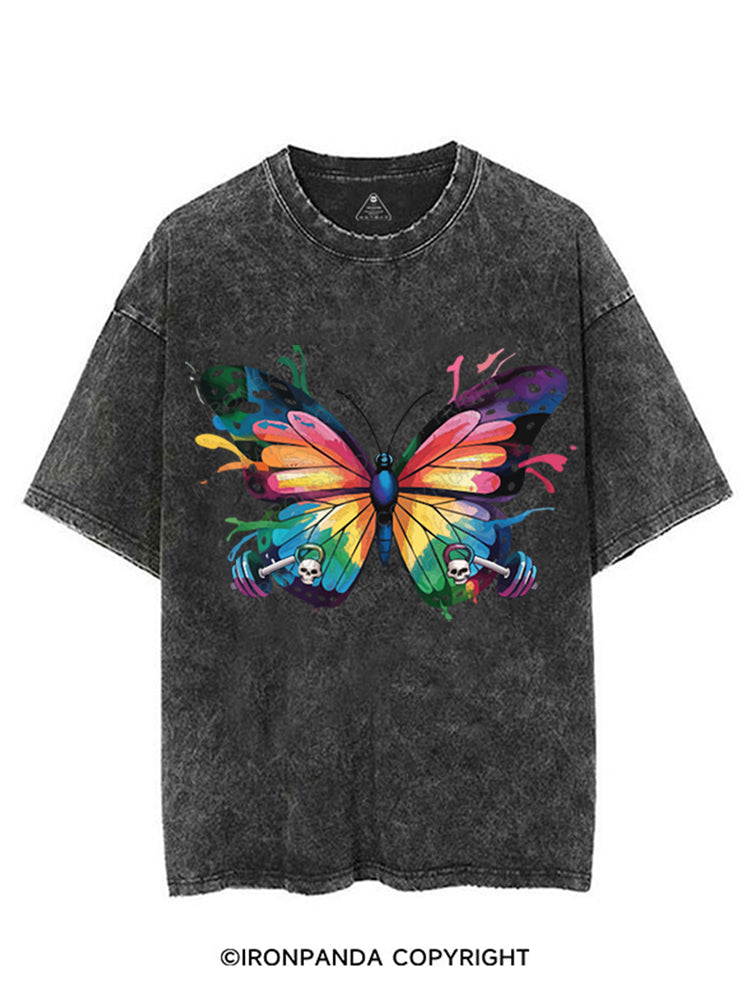 BUTTERFLY VINTAGE GYM SHIRT