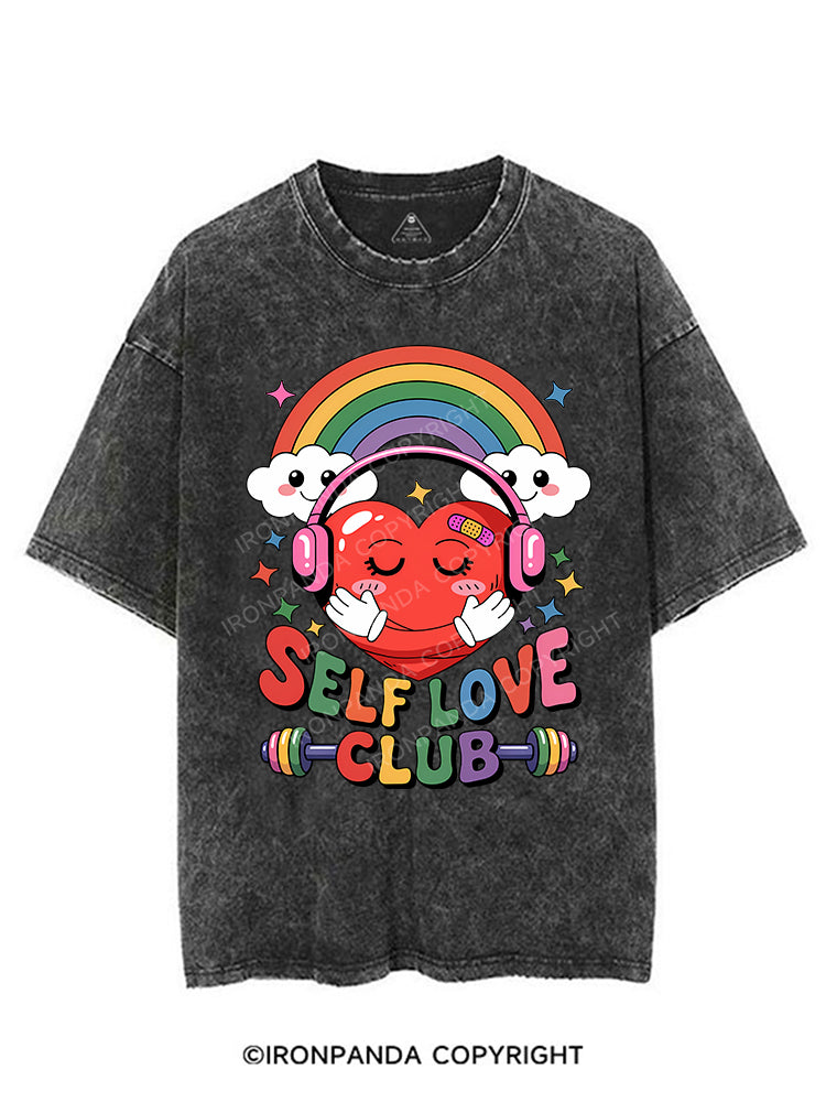 SELF LOVE CLUB VINTAGE GYM SHIRT