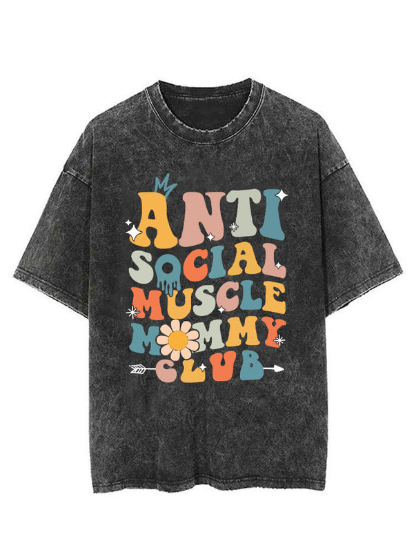 Anti Social Muscle Mommy Vintage Gym Shirt
