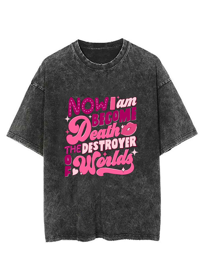 Now I Am Become Death the Destroyer Of Worlds Vintage Gym Shirt