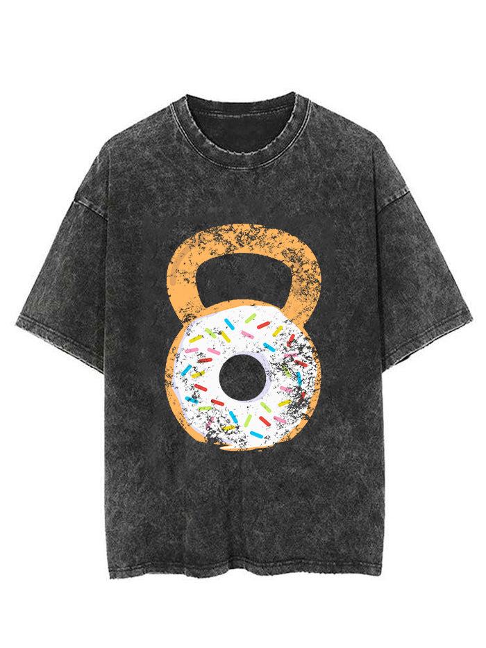 Kettlebell Donut Vintage Gym Shirt