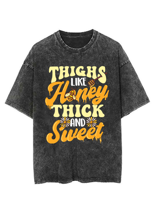 Thighs Like Honey Thick And Sweet Vintage Gym Shirt
