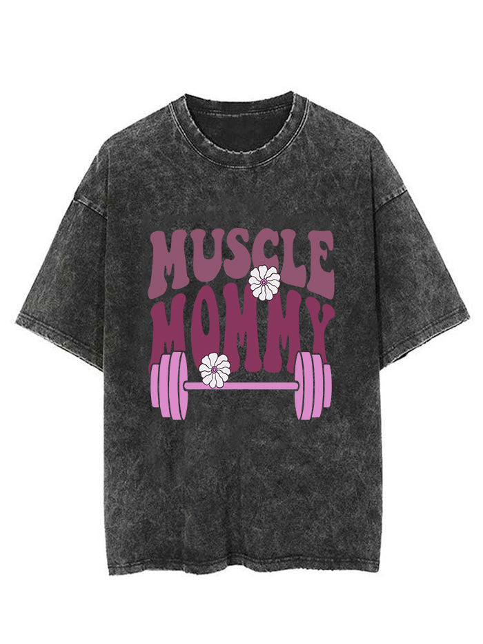 Purple Muscle Mom  Vintage Gym Shirt