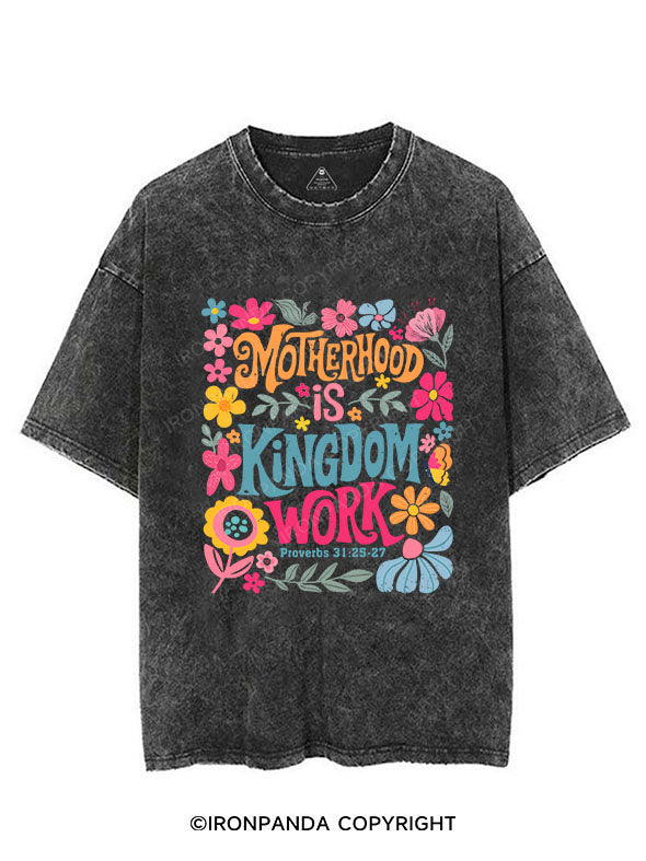 MOTHERHOOD IS KINGDOM WORK VINTAGE GYM SHIRT