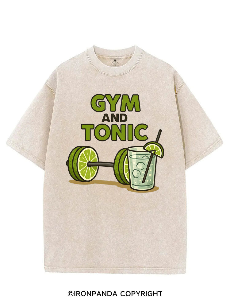 GYM AND TONIC LEMON VINTAGE GYM SHIRT