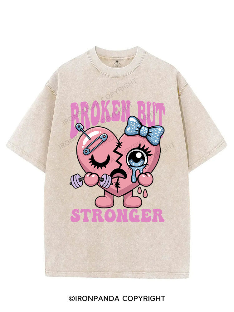BROKEN BUT STRONGER VINTAGE GYM SHIRT
