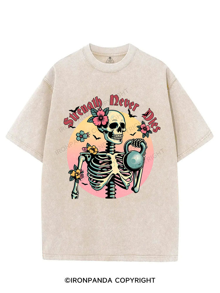 Strength Never Dies VINTAGE GYM SHIRT