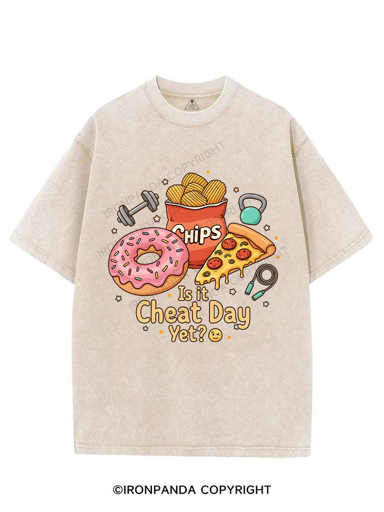 Is it Cheat Day Yet？ VINTAGE GYM SHIRT