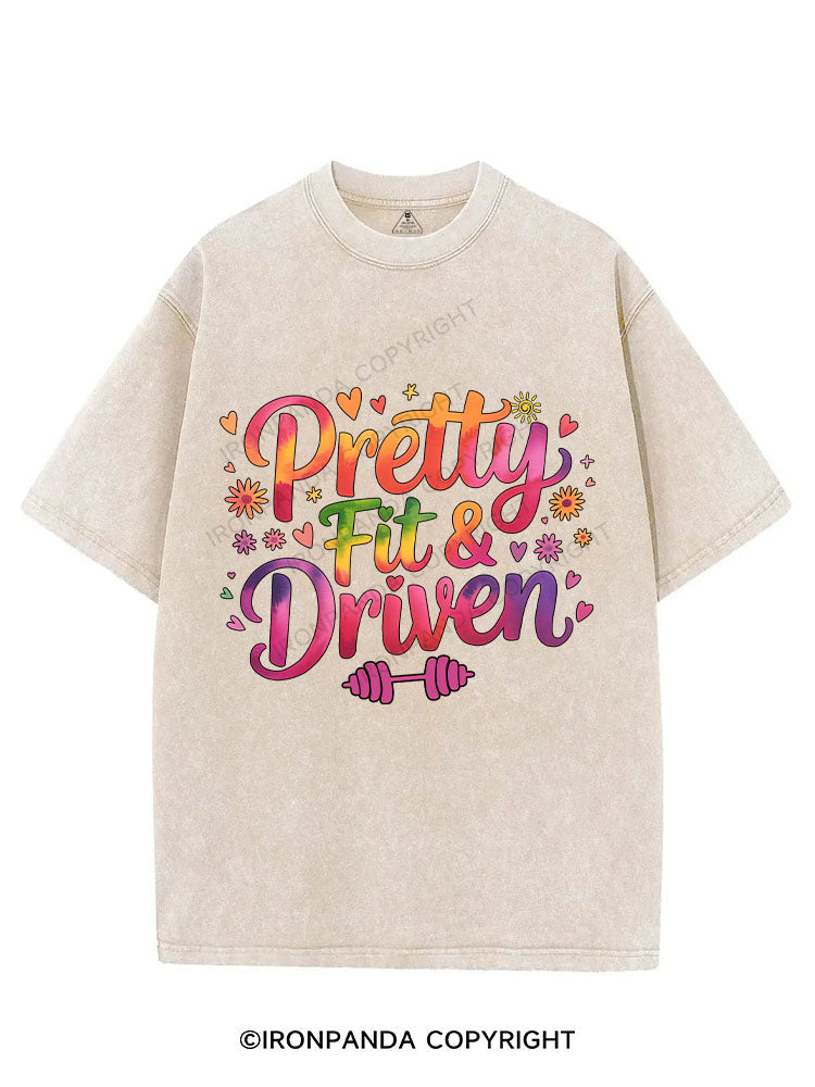 Pretty Fit & Driven VINTAGE GYM SHIRT