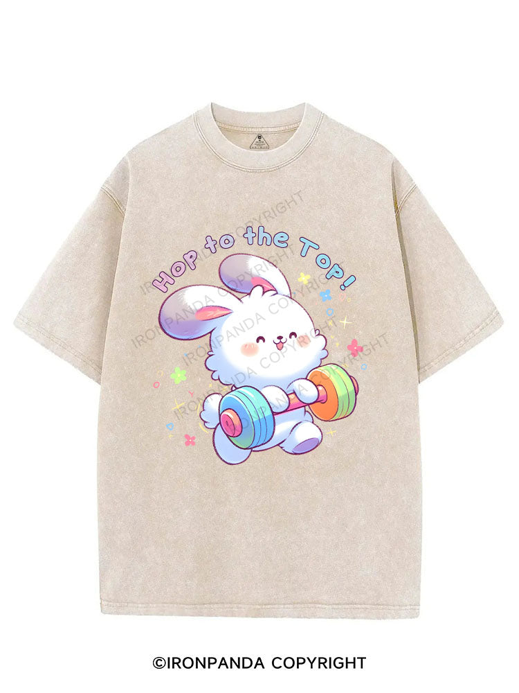 Hop to the Top! VINTAGE GYM SHIRT