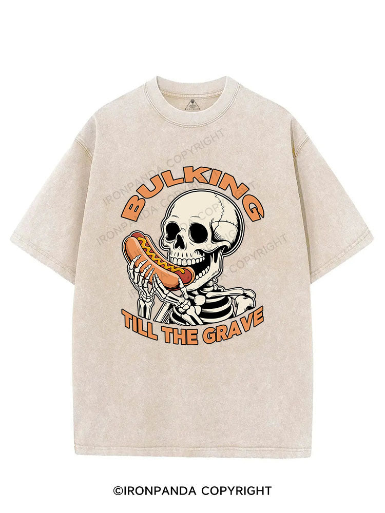 BULKING TILL THE GRAVE VINTAGE GYM SHIRT