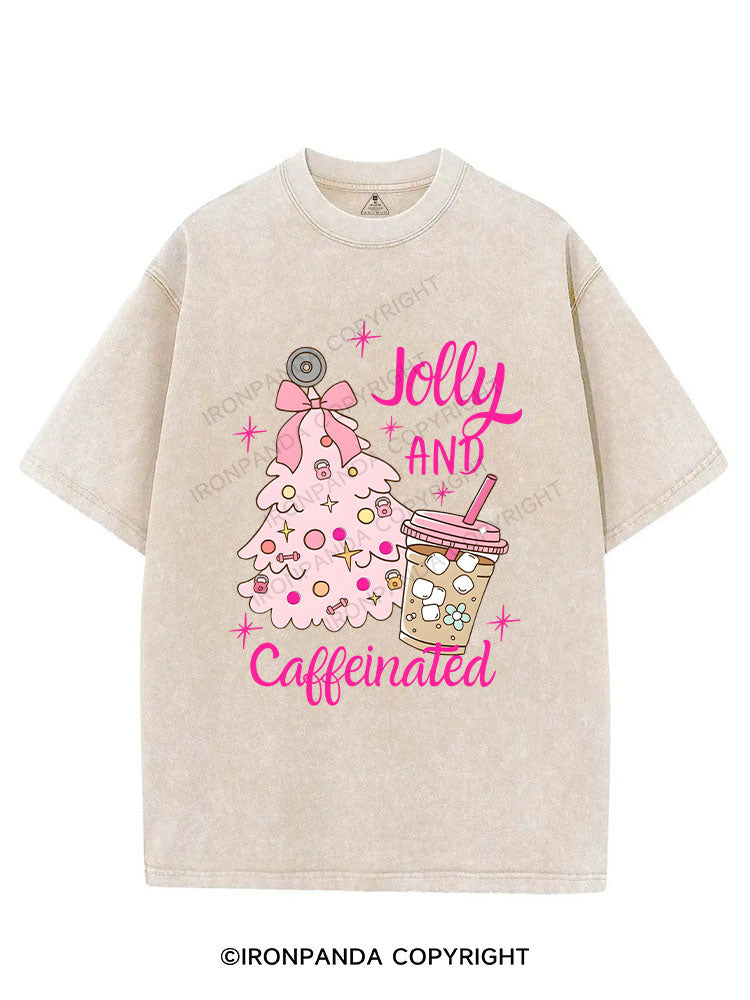 Jolly and Caffeinated VINTAGE GYM SHIRT