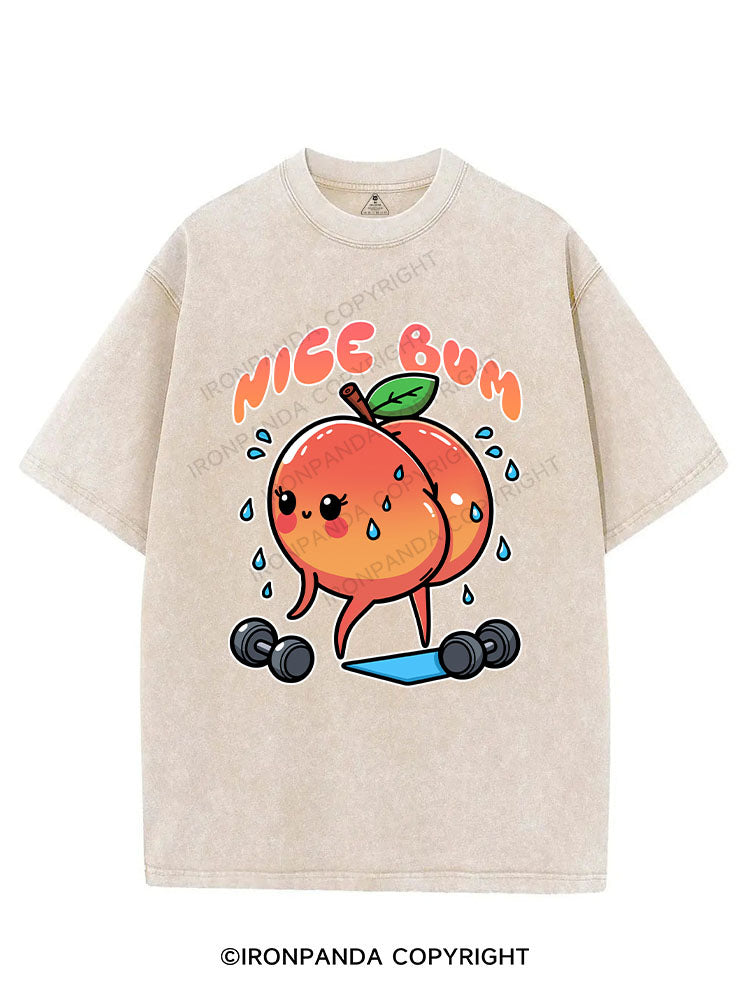 NICE BUM VINTAGE GYM SHIRT