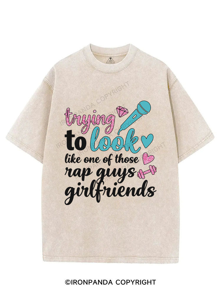 trying to look like one of those rap guys girlfriends VINTAGE GYM SHIRT