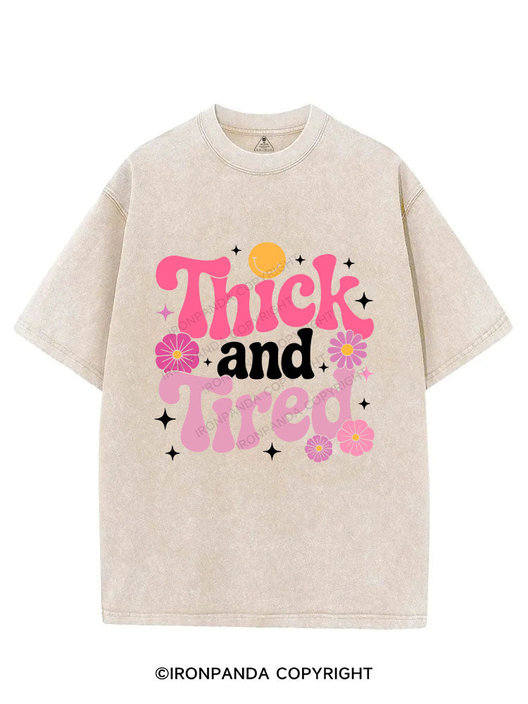 Thick And Tired VINTAGE GYM SHIRT