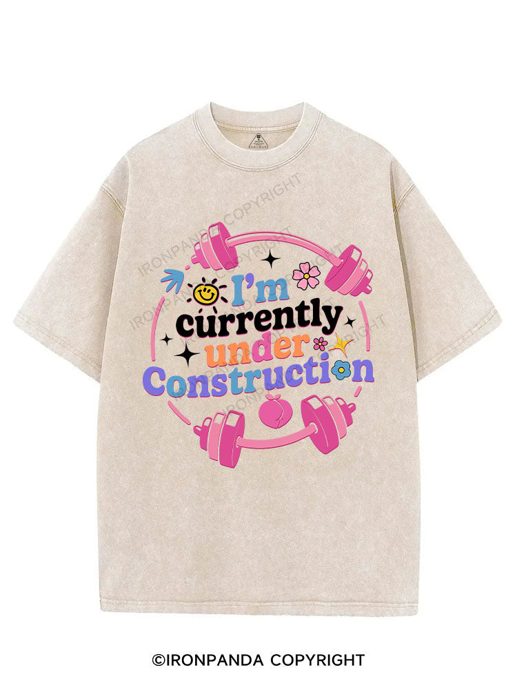 I'M CURRENTLY UNDER CONSTRUCTION VINTAGE GYM SHIRT