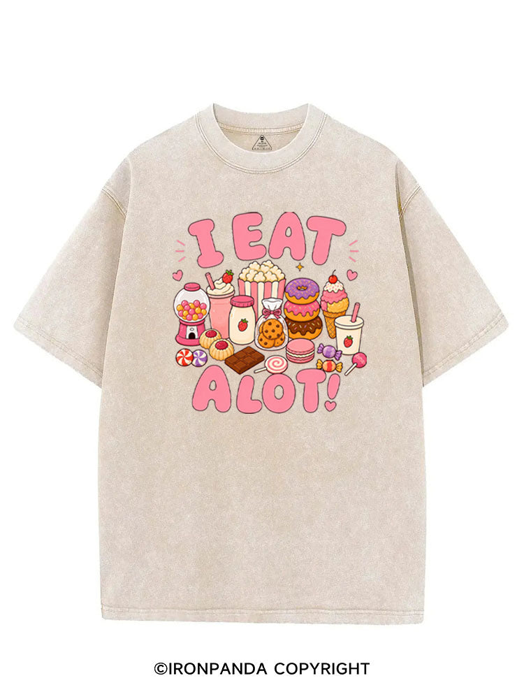 I EAT A LOT! VINTAGE GYM SHIRT