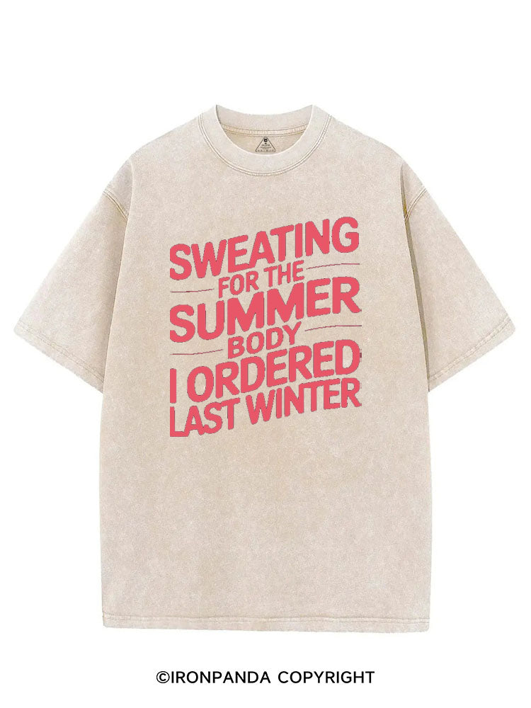 SWEATING FOR THE SUMMER BODY I ORDERED LAST SUMMER VINTAGE GYM SHIRT