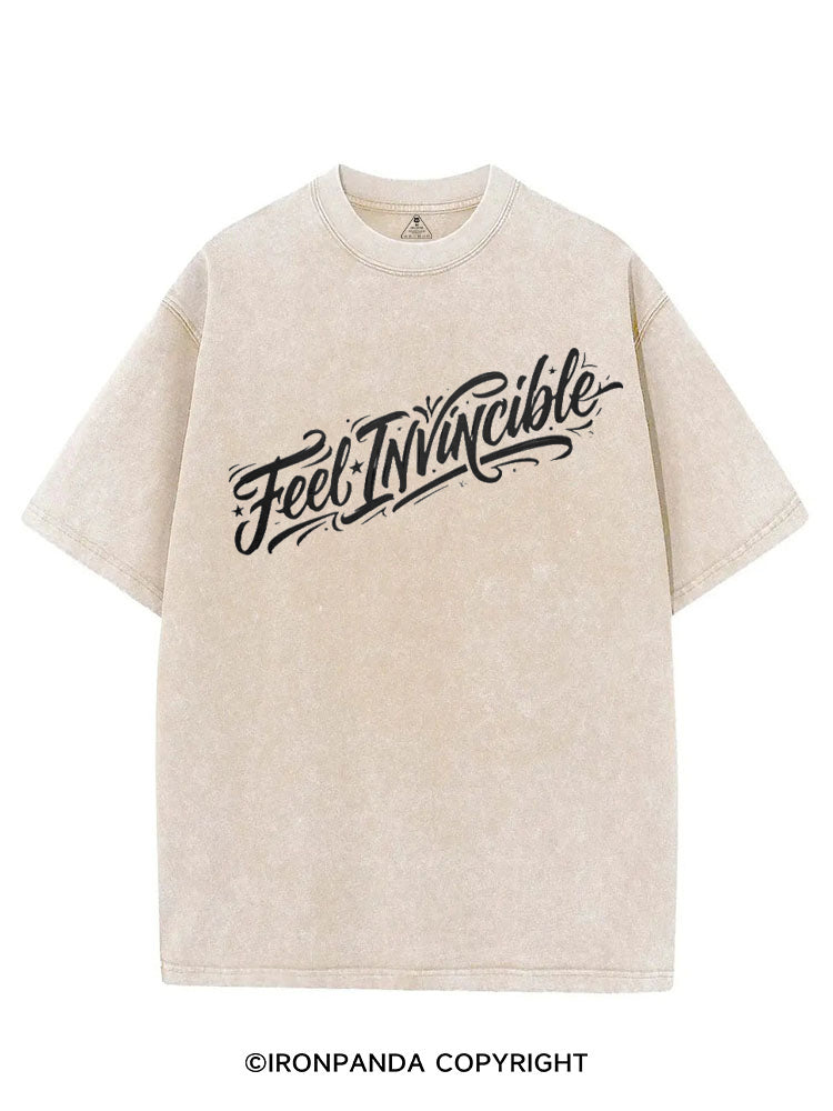 FEEL INVINCIBLE VINTAGE GYM SHIRT