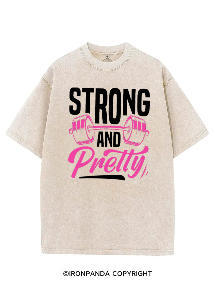 STRONG AND PRETTY GYM VINTAGE GYM SHIRT