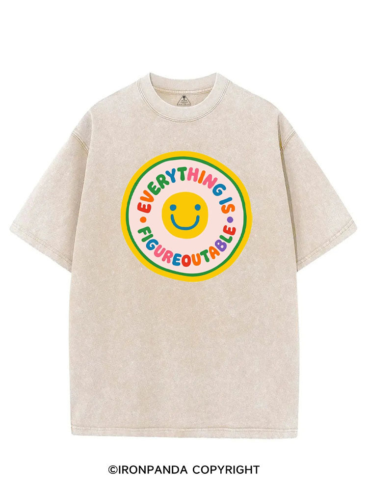 EVERYTHING IS FIGUREOUTABLE GYM SMILE VINTAGE GYM SHIRT