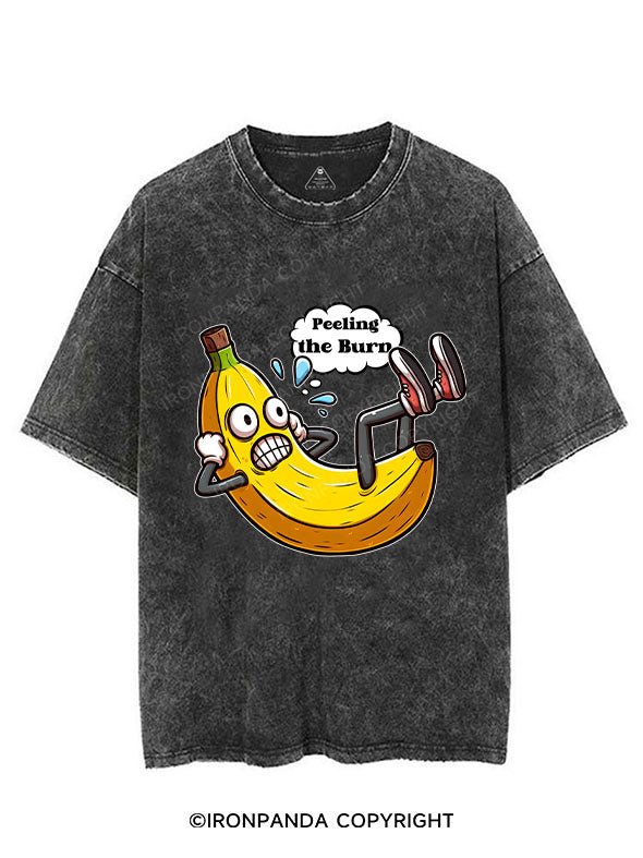 PEELING THE BURN VINTAGE GYM SHIRT