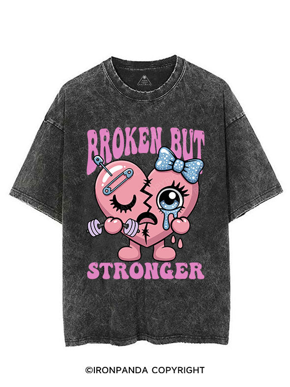 BROKEN BUT STRONGER VINTAGE GYM SHIRT