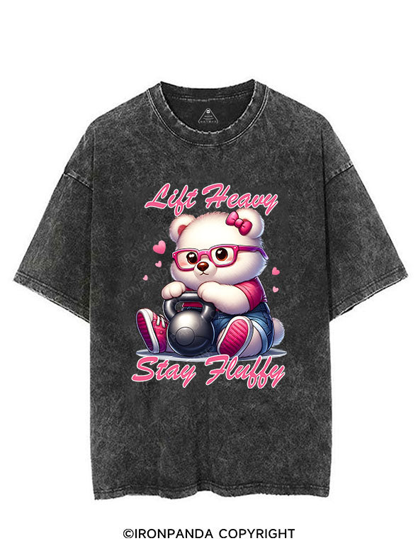 Lift Heavy, Stay Fluffy VINTAGE GYM SHIRT