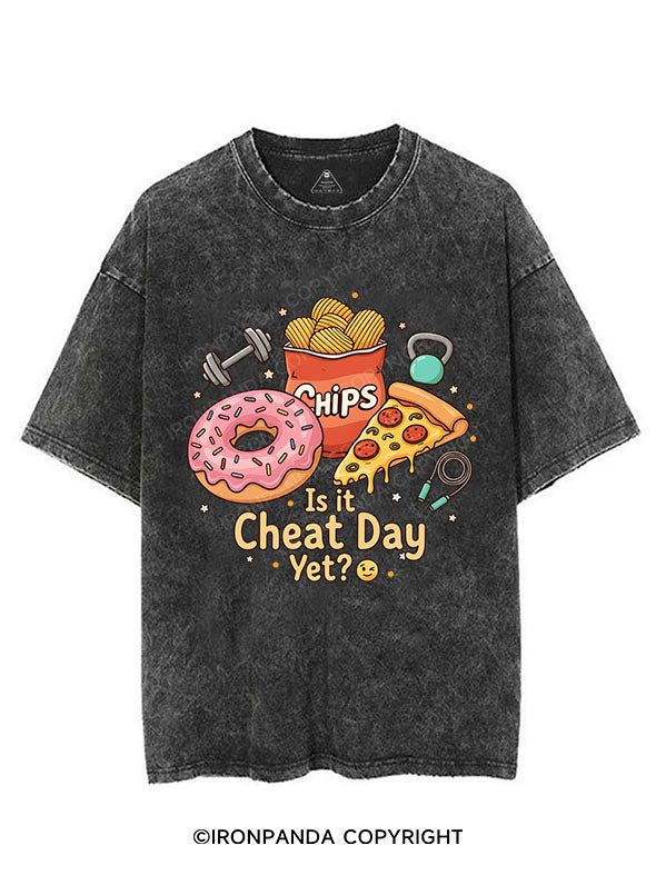 Is it Cheat Day Yet？ VINTAGE GYM SHIRT