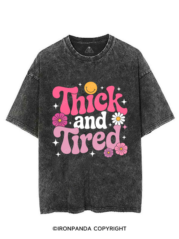 Thick And Tired VINTAGE GYM SHIRT