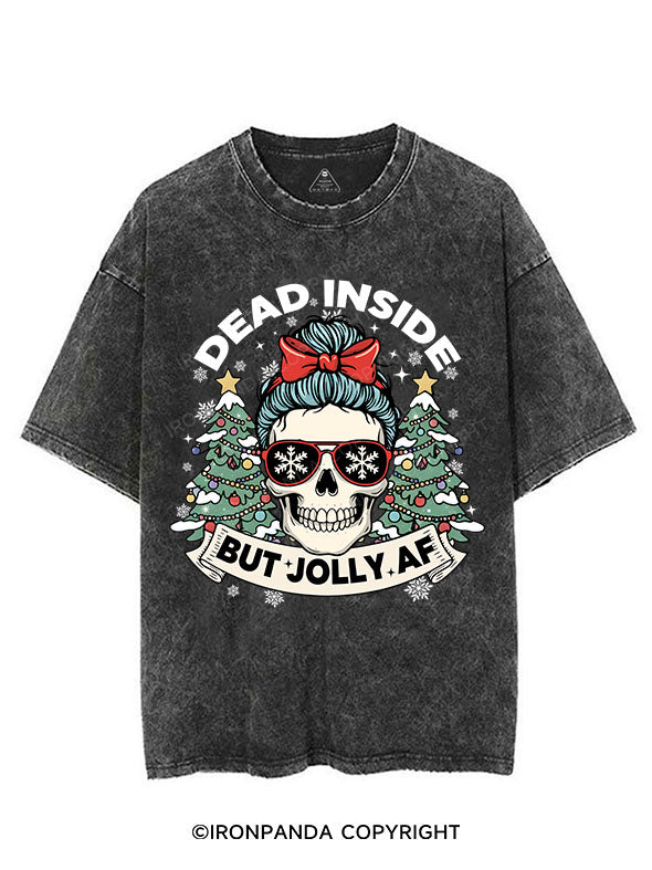Dead Inside But Jolly AF VINTAGE GYM SHIRT
