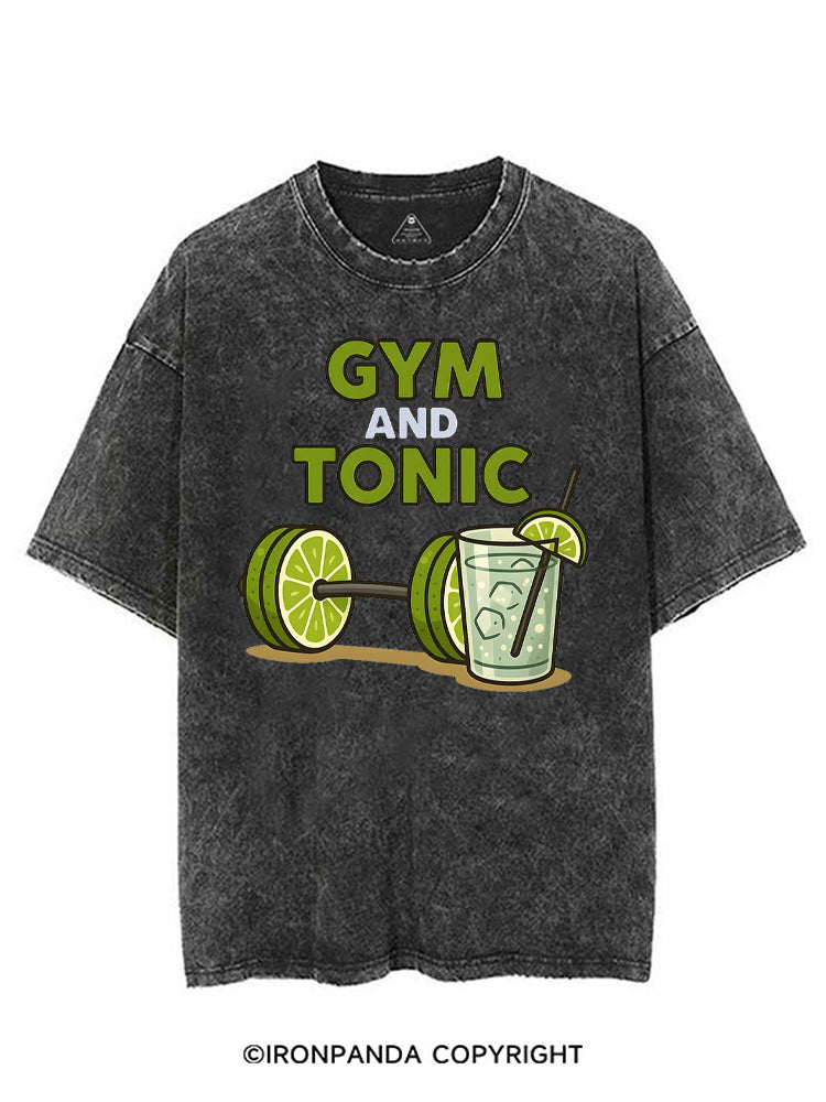 GYM AND TONIC LEMON VINTAGE GYM SHIRT