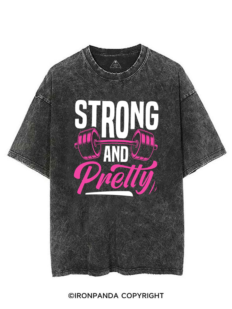 STRONG AND PRETTY GYM VINTAGE GYM SHIRT