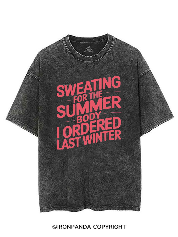 SWEATING FOR THE SUMMER BODY I ORDERED LAST SUMMER VINTAGE GYM SHIRT