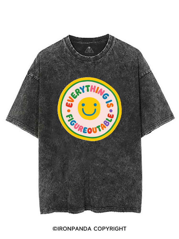EVERYTHING IS FIGUREOUTABLE GYM SMILE VINTAGE GYM SHIRT
