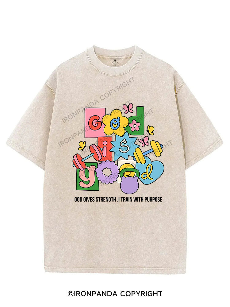 God is good VINTAGE GYM SHIRT