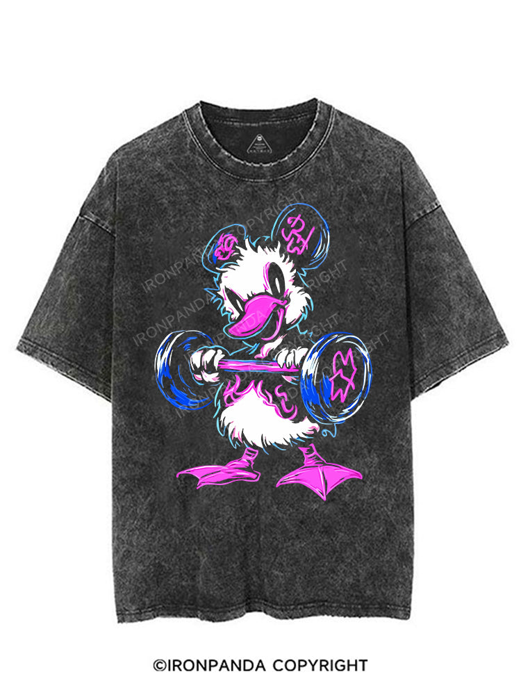 DUCK GAINS ONLY VINTAGE GYM SHIRT