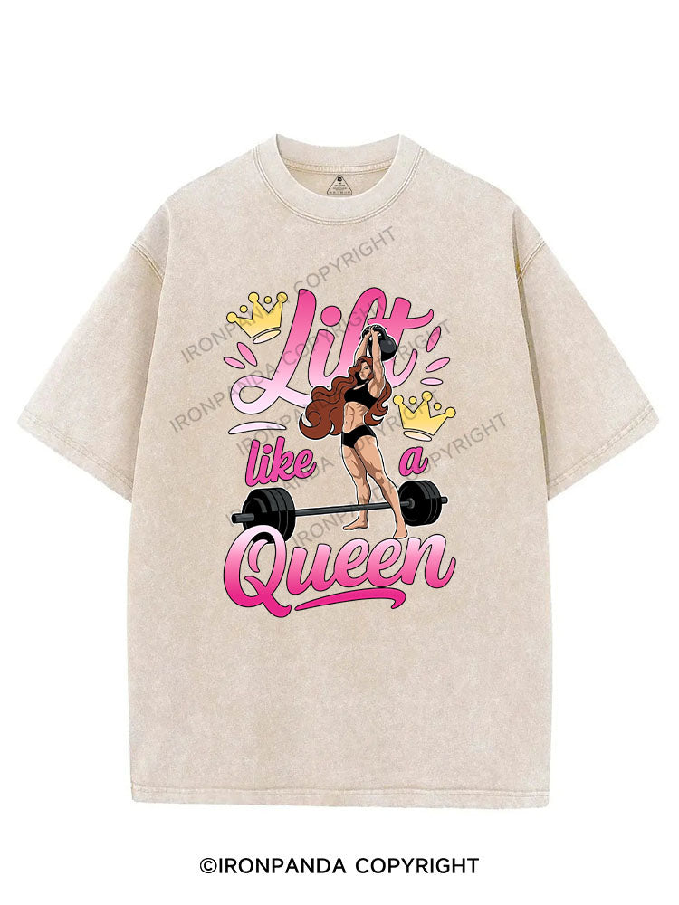 Lift like a Queen VINTAGE GYM SHIRT