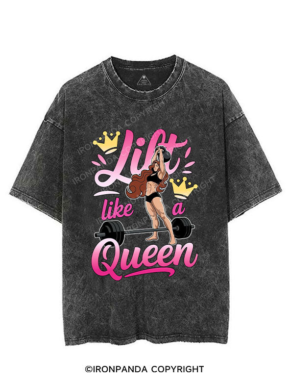 Lift like a Queen VINTAGE GYM SHIRT