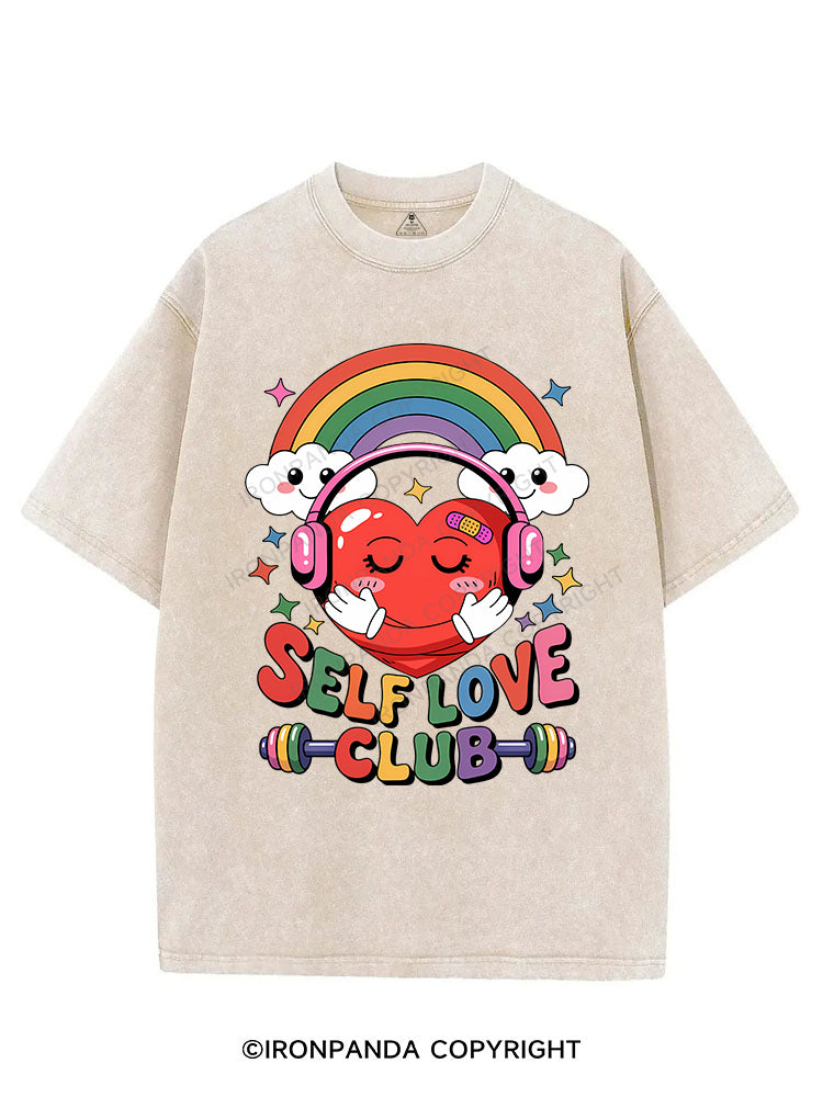 SELF LOVE CLUB VINTAGE GYM SHIRT