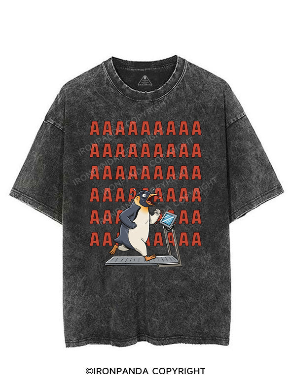 penguin  cardio VINTAGE GYM SHIRT