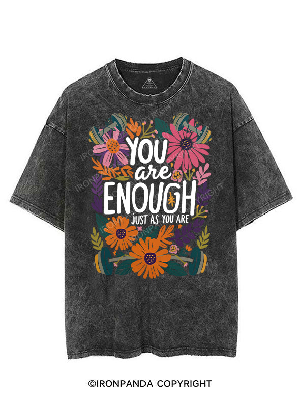 YOU are ENOUGH JUST AS YOU ARE VINTAGE GYM SHIRT
