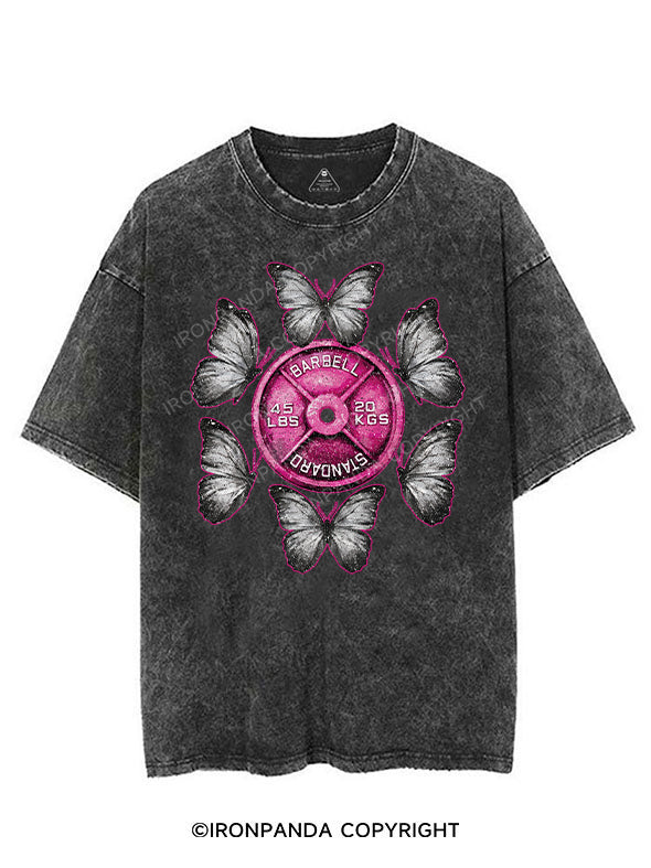 Barbell Butterfly VINTAGE GYM SHIRT